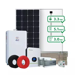 Batteria 48v Lifepo4 5kwh 10kwh 15kwh Set completo sistema solare batteria di accumulo di energia domestica On Off Grid sistema di energia solare