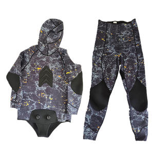 Combinaison de plongée 5 mm deux pièces à manches longues avec capuche, résistante au froid, haute élasticité, maintien de la chaleur, pour la plongée libre et le snorkeling - Product Image 2