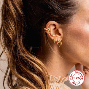 ROXI Creativo S925 Sterling Silver Freddo Del Serpente Orecchio Clip su Orecchini per Le Donne - Product Image 3