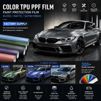 Película Protectora de Pintura (PPF) de TPU de Color Premium, Suministro Directo de Fábrica, Acabado Brillante, Mate o Satinado, para Personalización de Vehículos