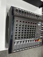 Console de mixage audio professionnelle PMX 8 canaux avec 16 effets DSP, 350 W x 2, mixeur actif, contrôleur DJ/console audio pour l'extérieur et la famille