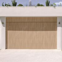 Grille invisible en bois et aluminium Portes de garage Grille verticale Porte de villa Clôture automatique Porte de garage