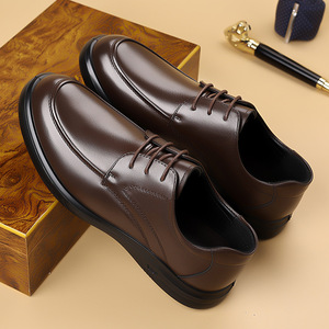Zapatos de Vestir Formales Ligeros para Hombre, de Cuero, Casuales de Negocios, con Tacón Bajo y Suela de Goma, para Oficina y Carrera Profesional - Product Image 2