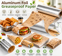 Papier sulfurisé alimentaire personnalisé, résistant à la graisse, pour emballage portable, idéal pour sandwichs, burgers et cuisson.