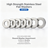 DIN6916 Stainless Steel Zinc Flat Washers Custom High Strength Round Plain Washers Metric Heavy Duty Industrial Fasteners