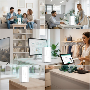 เราเตอร์พกพา MegaTower VoIP 4G 5G ไร้สาย <span class=keywords><strong>WiFi</strong></span> 802.11be Openwrt Esim พร้อมระบบโมเด็ม Mesh ความเร็ว 2882Mbps - Product Image 4