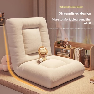 Foldable Lazy Tatami Sofa Single <b>Backrest</b> Lounge Chair Suitable For Balcony Bay Window Bedroom Indoor Leisure Relaxation - Product Image 2
