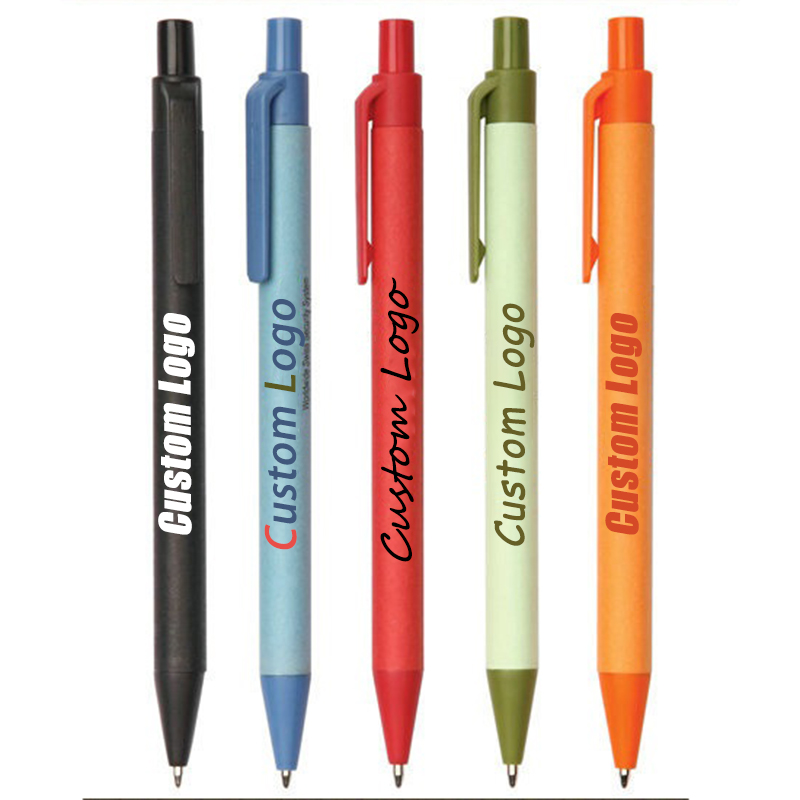 Экологичная рекламная офисная пластиковая Крафтовая переработанная печатная бумага для семян Mate Inkjoy фетровая рулонная Шариковая ручка для черной бумаги