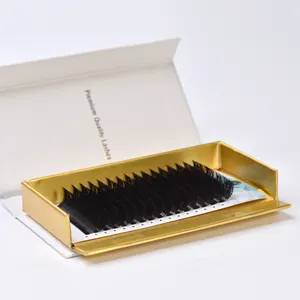 LashPlus Korean PBT synthetic eyelashes private label handmade silk mink hair individual eyelash extension