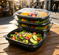 Conteneur alimentaire en plastique jetable de qualité supérieure, personnalisé, pour gâteau/bonbons/biscuits