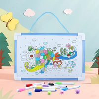 Tableau blanc effaçable Tableau d'écriture mobile de bureau portable Notes pédagogiques magnétiques pour enfants Tableau noir Mini babillard