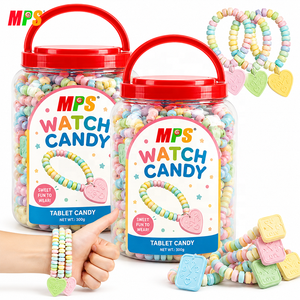 Bonbons pressés en forme de bracelet et de collier, saveur fruitée, de haute qualité, avec étiquette personnalisée en usine - Product Image 1