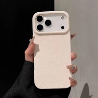 Coque antichoc style coréen colorée avec grande fenêtre pour iPhone 17 Air 16 15 14 Plus 13 12 11 Pro Max