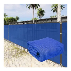 غطاء سياج مؤقت أسوار تظليل للخصوصية خارجية باللون الأزرق/شبكة حاجزية للأسوار