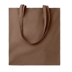 Sac de courses en coton Cottonel, moyen, 30-50 cm, avec longue poignée, usage quotidien, couleur terre - Product Image 1