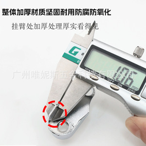 Zinc Alloy Clothes Rod <b>Bracket</b> 16mm 25mm Wall Mount Wardrobe Hardware Support - Product Image 5