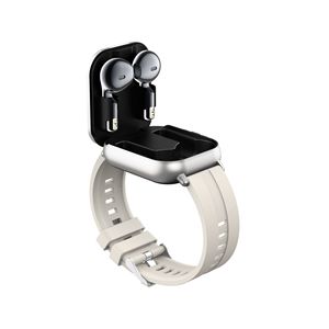 Montre connectée avec écouteurs cachés 2 en 1, lecture de musique, moniteur de fréquence cardiaque, appels + NFC - Product Image 2