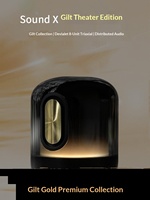 Pour Sound X Nouveau Haut-Parleur Intelligent Doré Brillant à Commande Vocale pour Système Audio Sans Fil pour Son Surround