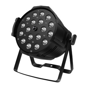 Luz LED PAR Jiechuang de 18 piezas, seis en uno, enfoque ajustable, color completo, iluminación para escenarios, bodas, estudios de baile - Product Image 1