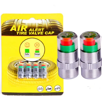Car tire pressure warning cap Special 2.4BAR plastic core tire pressure visual monitoring tire pressure cap