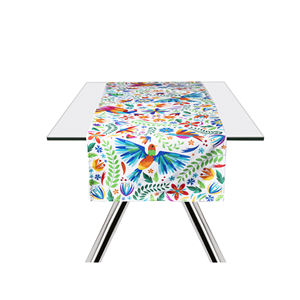 Runner da Tavola Excelsa con Fiori Messicani in Cotone 140x45 Cm Multicolore - Product Image 2