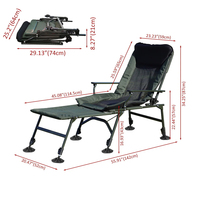 Chaise longue de jardin moderne en fer avec repose-pieds amovible, pliable, inclinable et dossier réglable pour l'extérieur et la plage