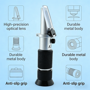 Réfractomètre automatique portatif de laboratoire pour <span class=keywords><strong>alcool</strong></span>, alcoolomètre 0-80% Brix pour whisky, bière, vin et brassage - Product Image 2