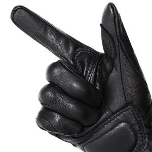 Guantes de moto de cuero genuino personalizados protegen los guantes de moto conducción carreras guantes de montar - Product Image 2