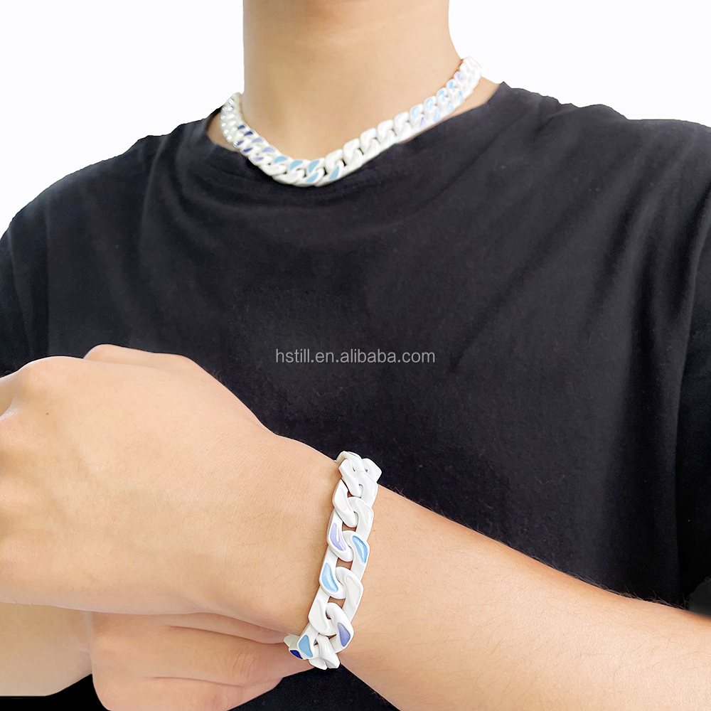 White-stainless steel