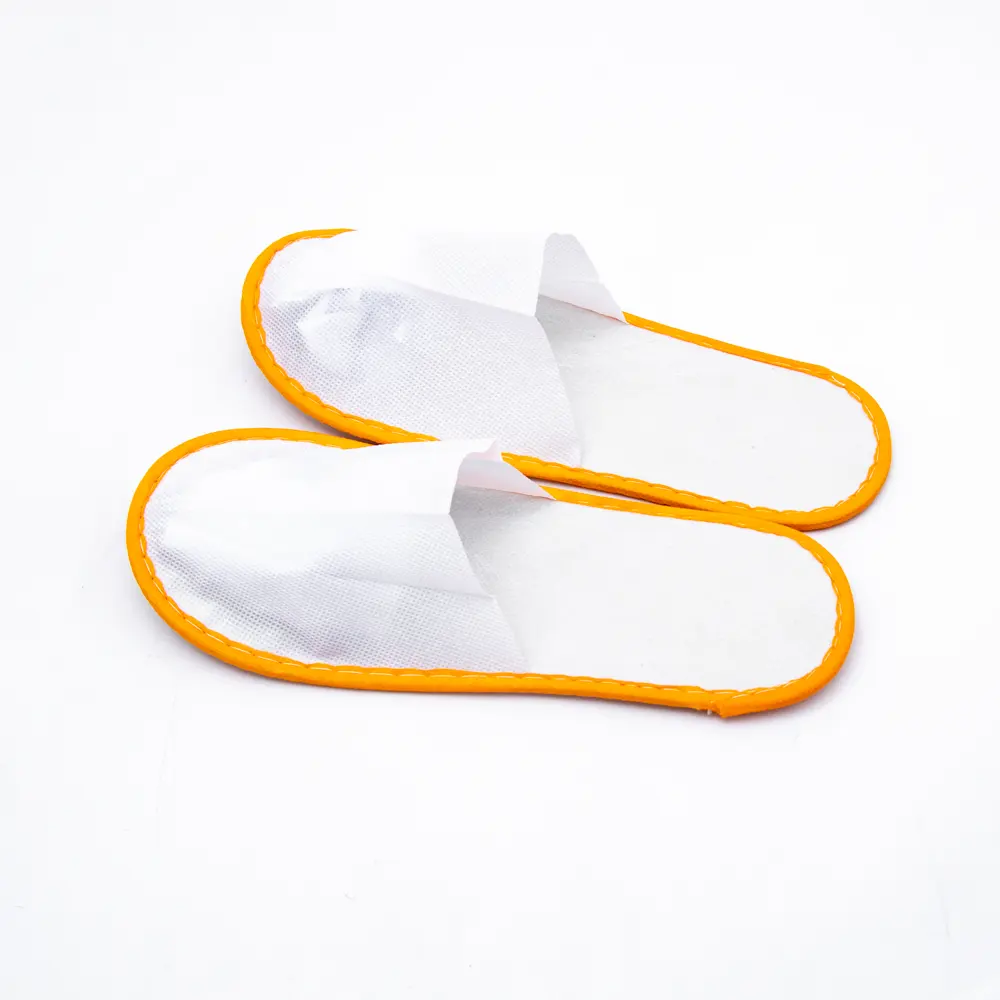 Wholesale biodegradable disposable hotel slippers eco-friendly hotel amenities bathroom slippers