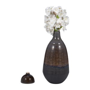 Vaso in ceramica scultoreo, vaso moderno per fiori, per soggiorno, decorazione per la casa, elegante elemento decorativo - Product Image 2