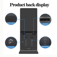 Afficheur numérique LCD vertical 4K de 55 pouces, kiosque tactile électronique sur pied, affichage publicitaire numérique