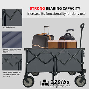 Chariot pliant mobile à quatre roues de conception unique de chariot de transporteur se pliant léger Offre Spéciale - Product Image 6