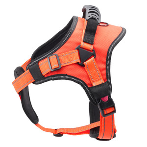 <b>Dog</b> <b>Harness</b> Orange Color Polyester Chest Strap Medium Large <b>Dog</b> <b>Reflective</b> Night Walking Anti Collision - Product Image 4