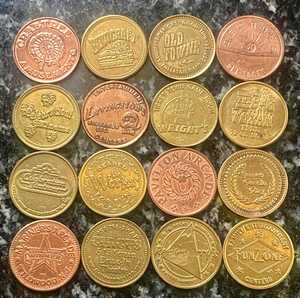 เครื่องหยอดเหรียญแบบหยอดเหรียญแบบหยอดเหรียญเกมโลหะแบบหยอดเหรียญแบบหยอดเหรียญโทเค็นเกมอาเขต - Product Image 1