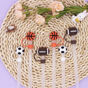 Tappo di copertura in paglia riutilizzabile antipolvere per <span class=keywords><strong>tazza</strong></span> Tumbler Silicone paglia Toppers punte in paglia coperture coperchi per accessori tazze Tumbler - Product Image 5