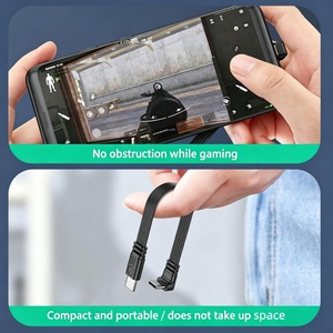 Câble d'extension court en silicone plat flexible USB-C, coudé droit/gauche/haut/bas, mâle/femelle, 65W PD, synchronisation rapide des données - Product Image 3