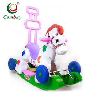 Multifonction en plastique bébé enfants <span class=keywords><strong>cheval</strong></span> <span class=keywords><strong>à</strong></span> <span class=keywords><strong>bascule</strong></span> avec roues - Product Image 1