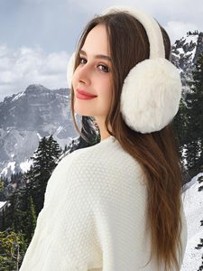 <span class=keywords><strong>Cache</strong></span>-oreilles en peluche pliante d'hiver pour femmes couvre-oreilles chauds en fausse fourrure pour dames bandeau extérieur avec <span class=keywords><strong>cache</strong></span>-oreilles - Product Image 2
