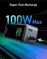 Banque d'alimentation Anker Prime Power Bank GaN Prime PowerCore 200W, chargeur portable 3 ports, 20000 mAh, haute capacité