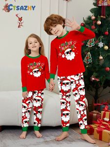 Conjunto de Pijamas Navideños de Manga Larga para Padres e Hijos para Invierno con Estampado de Papá <span class=keywords><strong>Noel</strong></span> de Dibujos Animados - Product Image 3
