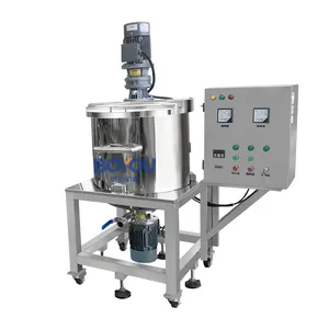 Cosmetic Chili Sauce Mixer Tank Reactor Essential Oil Industrial Mixing Overhead Stirring Mixer Machine High Shear