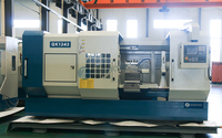 Tour CNC à filetage de tuyaux QK1343 avec système GSK, largeur de guidage 755 mm et alésage de broche 440 mm
