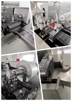 Machine de remplissage, de scellage et d'emballage de gobelets de communion préremplis en acier inoxydable pour vin rouge et hosties