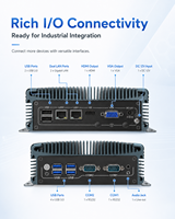 Computadora Industrial Integrada con Doble LAN, 2 COM, USB, HD, VGA, Compatible con Windows y Linux para Control de Máquinas