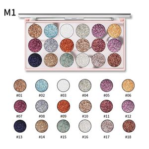 Paleta <span class=keywords><strong>de</strong></span> Sombras <span class=keywords><strong>de</strong></span> Ojos MISS ROSE, 18 Colores Brillantes e Impermeables, Maquillaje <span class=keywords><strong>de</strong></span> Ojos con Brillo para Discoteca y Escenario - Product Image 5