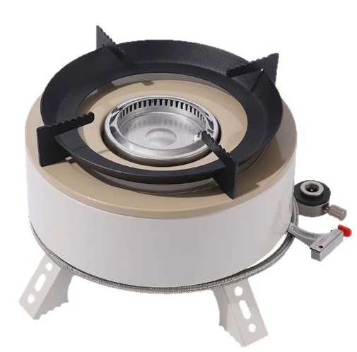 Camping Gas Stove, Windproof Cassette Stove With Piezo Ignition, Portable Folding Stove Burner for Outdoor