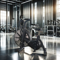 Vélo d'entraînement professionnel Echo Air Bike de style Rogue pour l'entraînement HYROX, vélo à courroie avec moniteur Bluetooth, machine de gym commerciale