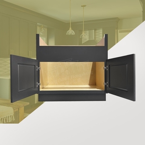 FSB36 Flat Pack Delantal Fregadero Gabinete Base Listo Para Montar Estándar 36 Pulgadas Moderno Estilo Americano Armarios de Cocina Granja - Product Image 3