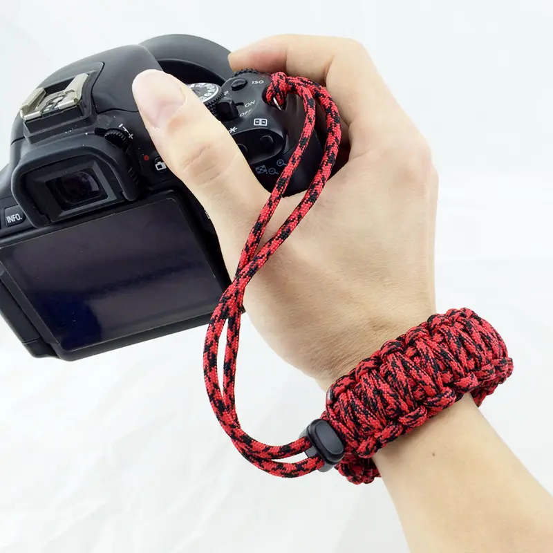 2020 Baru Kamera Tali Kamera Tali Pergelangan Tangan Pegangan Tangan Paracord Jalinan Gelang Untuk Nikon Canon Sony Pentax